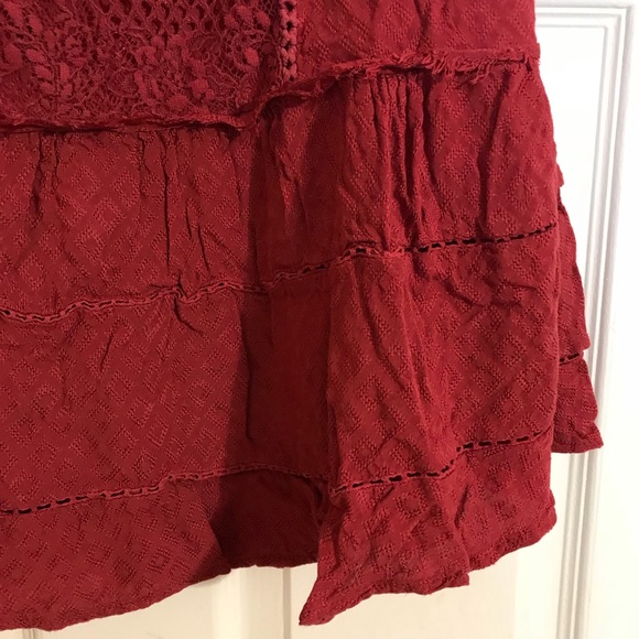 Magenta Lacy Tank Top - Picture 3 of 4